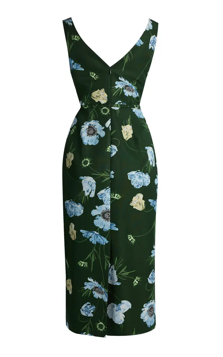 Erdem Floral Faille Cotton-Blend Midi Dress | Thumbnail 5 Erdem Floral Faille Cotton-Blend Midi Dress | Thumbnail 5