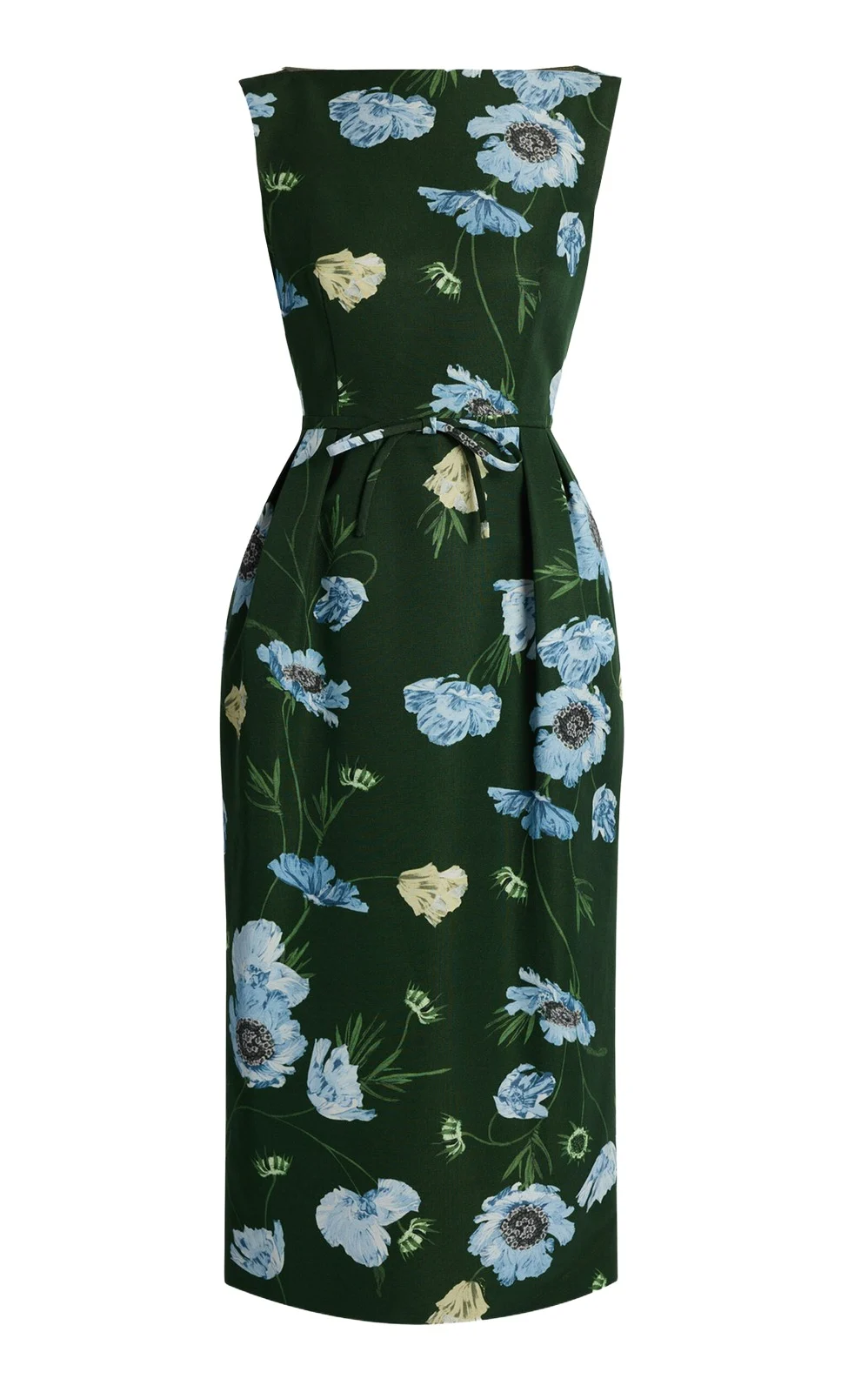Floral Faille Cotton-Blend Midi Dress Floral Faille Cotton-Blend Midi Dress