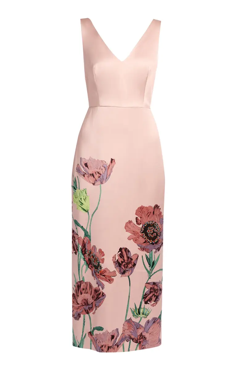 Erdem Floral Duchess Midi Dress | Thumbnail 2 Erdem Floral Duchess Midi Dress | Thumbnail 2