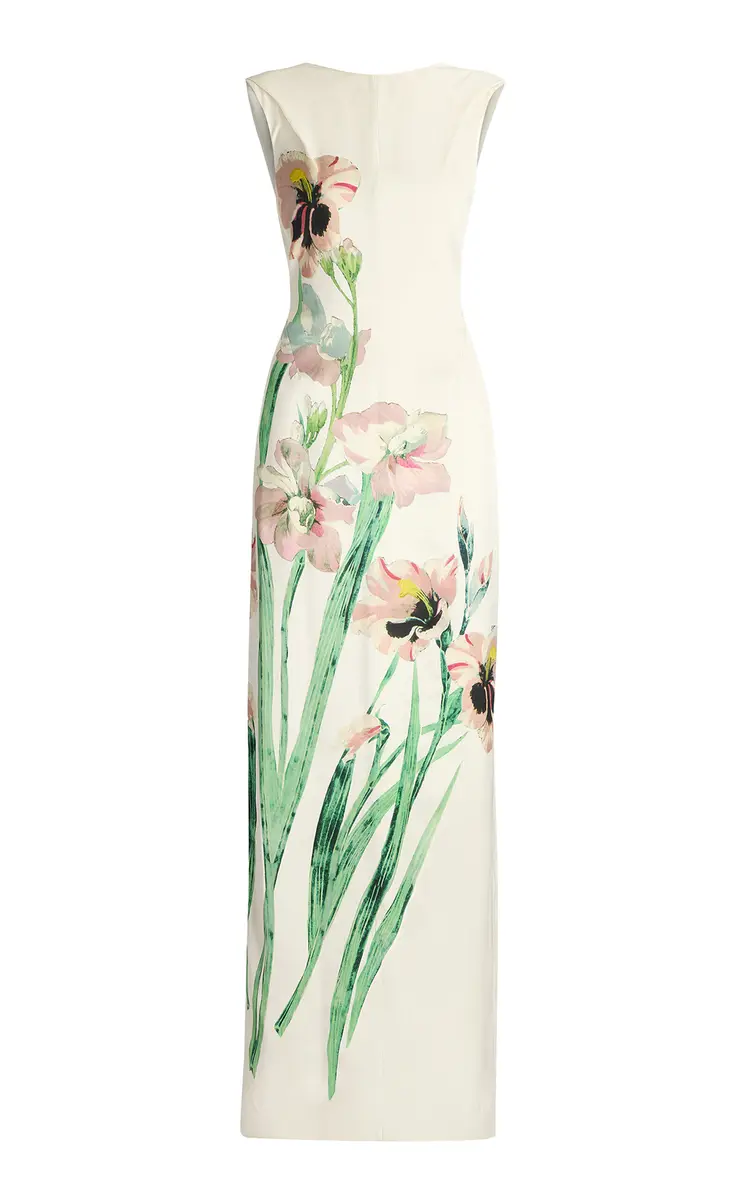 Erdem Floral Duchess Satin Gown | Thumbnail 5