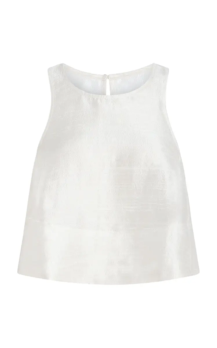 Coniglio Palm Beach Shift Sleeveless Silk Tank Top | Thumbnail 5