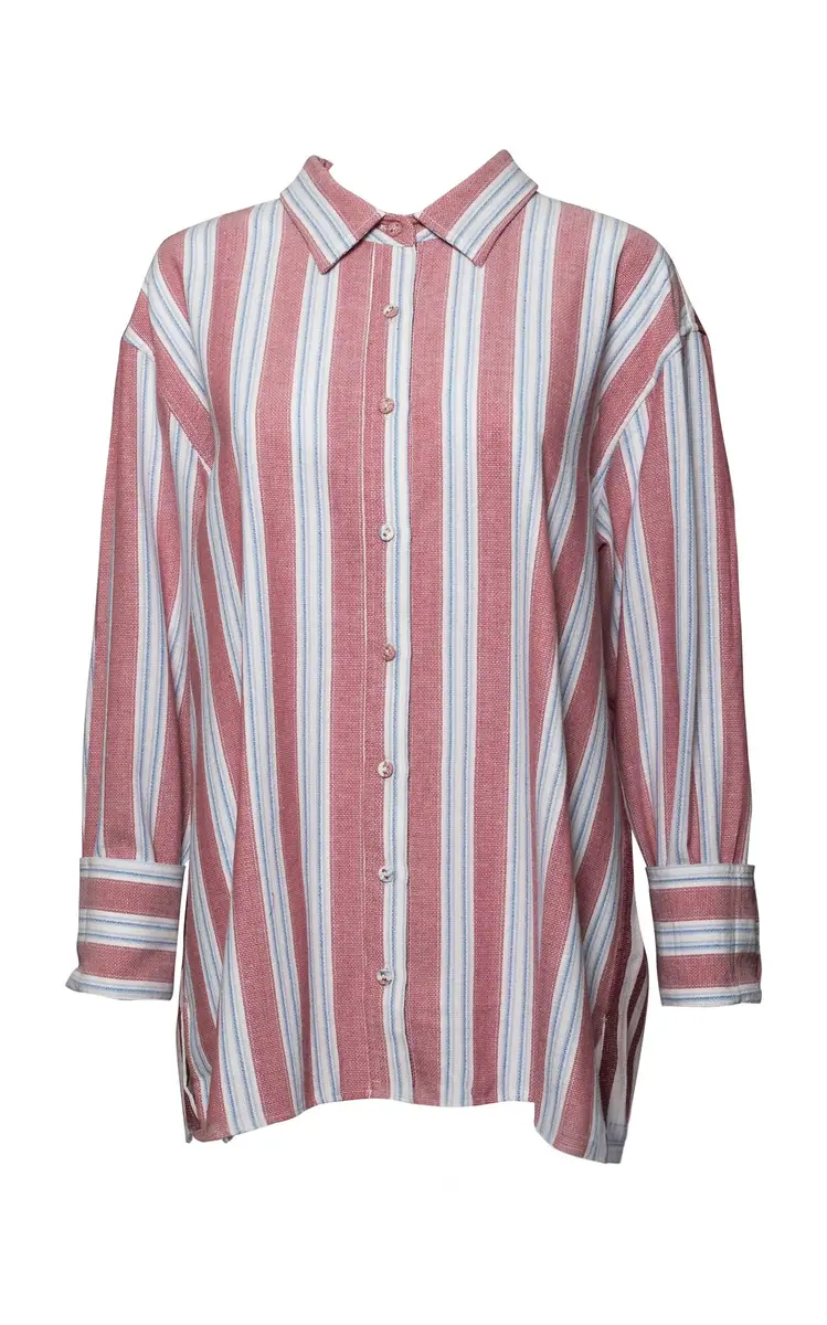 Coniglio Palm Beach Classic Striped Cotton Button-Down Shirt | Thumbnail 3