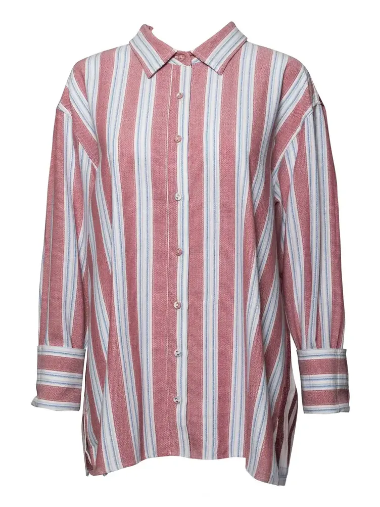 Classic Striped Cotton Button-Down Shirt Classic Striped Cotton Button-Down Shirt