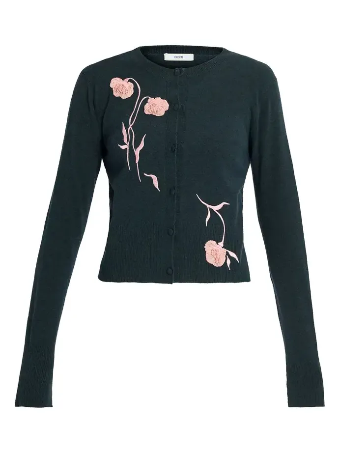 Embroidered Knit Cardigan Embroidered Knit Cardigan