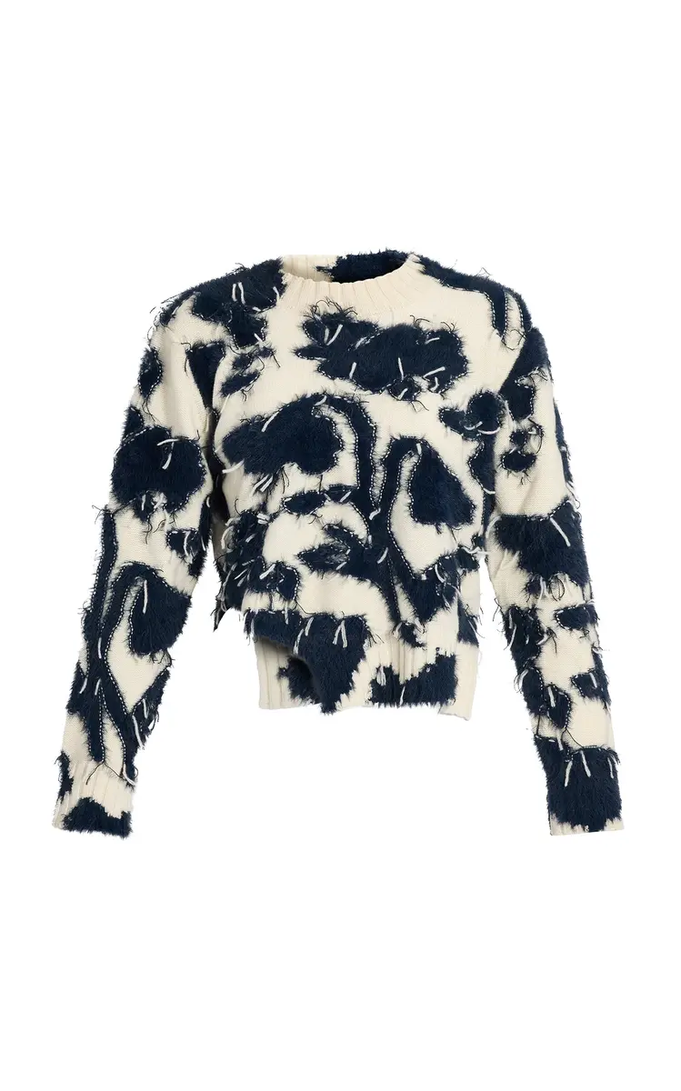 Erdem Textured Floral Wool Sweater | Thumbnail 2