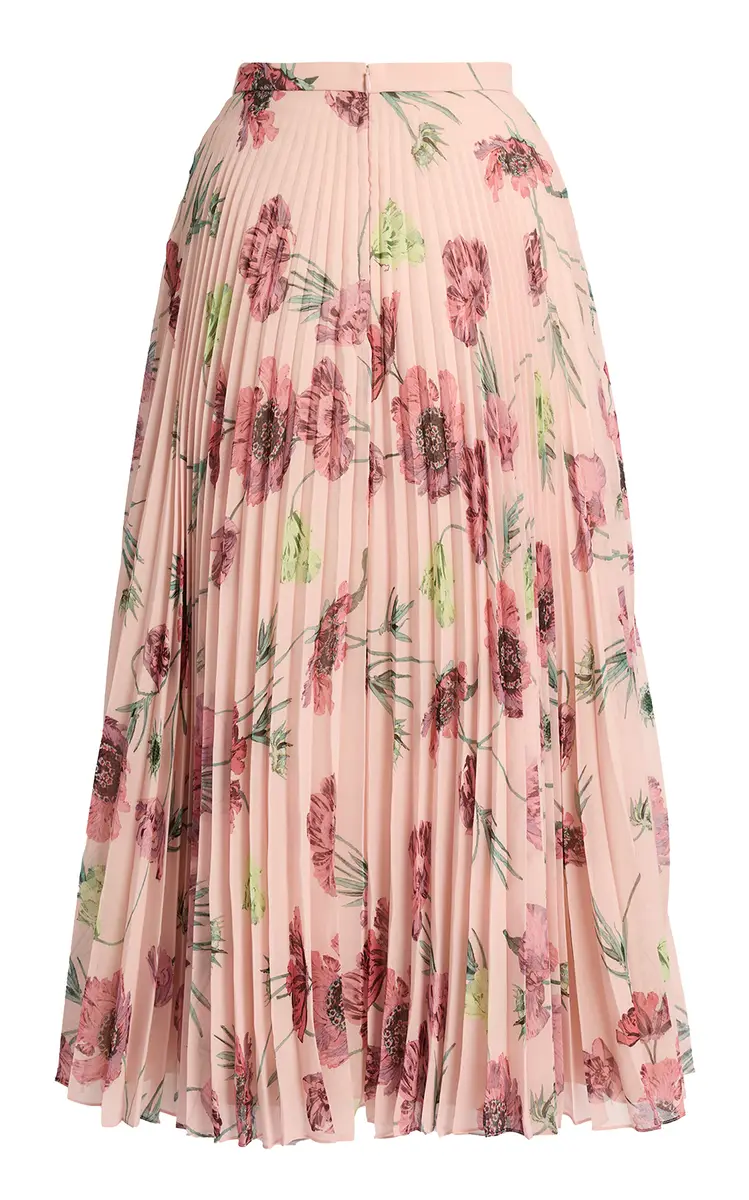 Erdem Floral Plisse Voile Midi Skirt | Thumbnail 5 Erdem Floral Plisse Voile Midi Skirt | Thumbnail 5