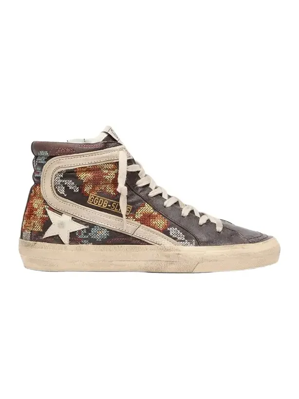 Slide Nappa High-Top Sneakers