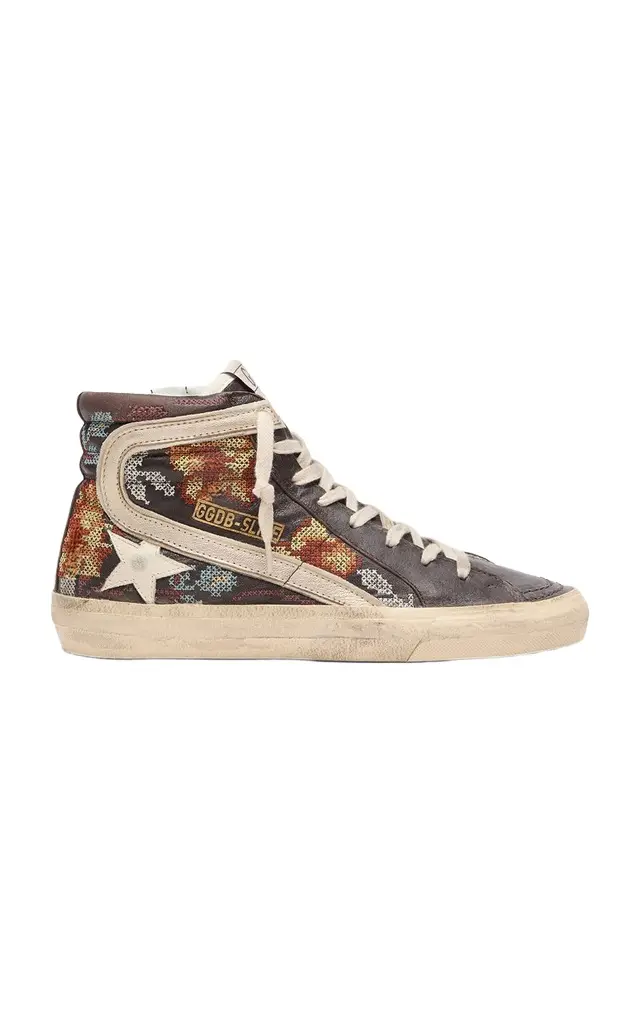 Golden Goose Slide Nappa High-Top Sneakers