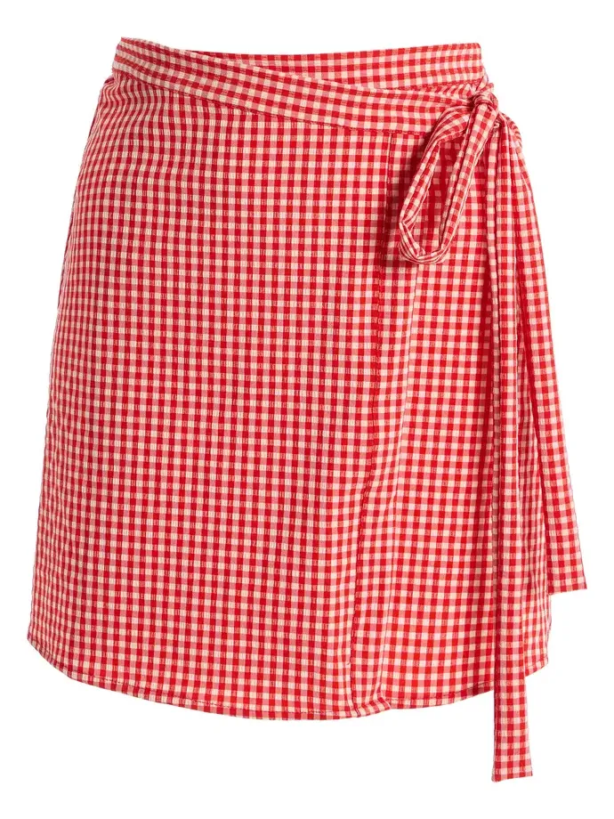 The Wrap Plaid Skirt The Wrap Plaid Skirt