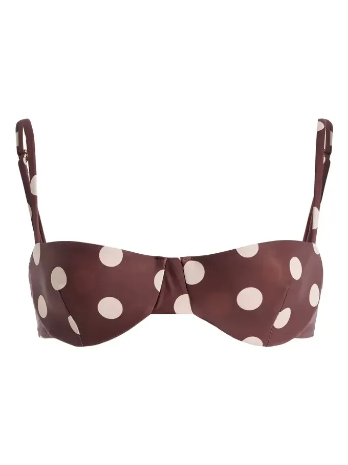 Ingrid Polka Dot Bikini Top