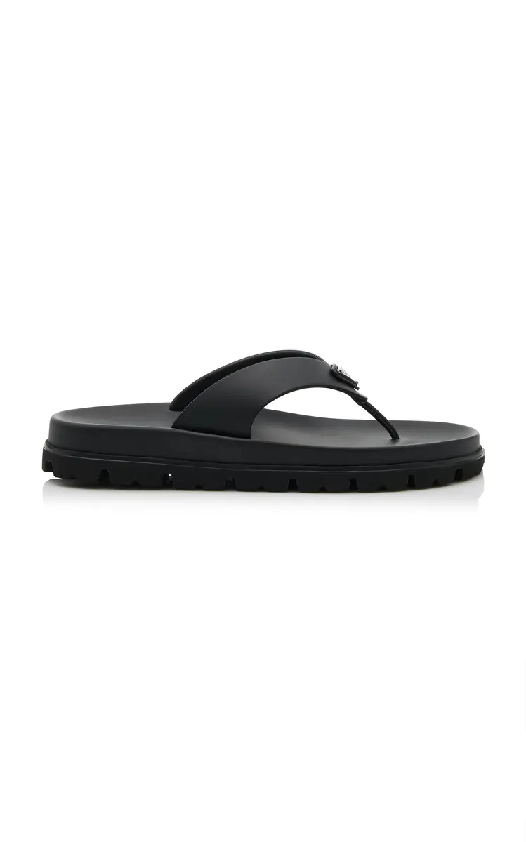Prada Rubber Thong Sandals | Thumbnail 6 Prada Rubber Thong Sandals | Thumbnail 6