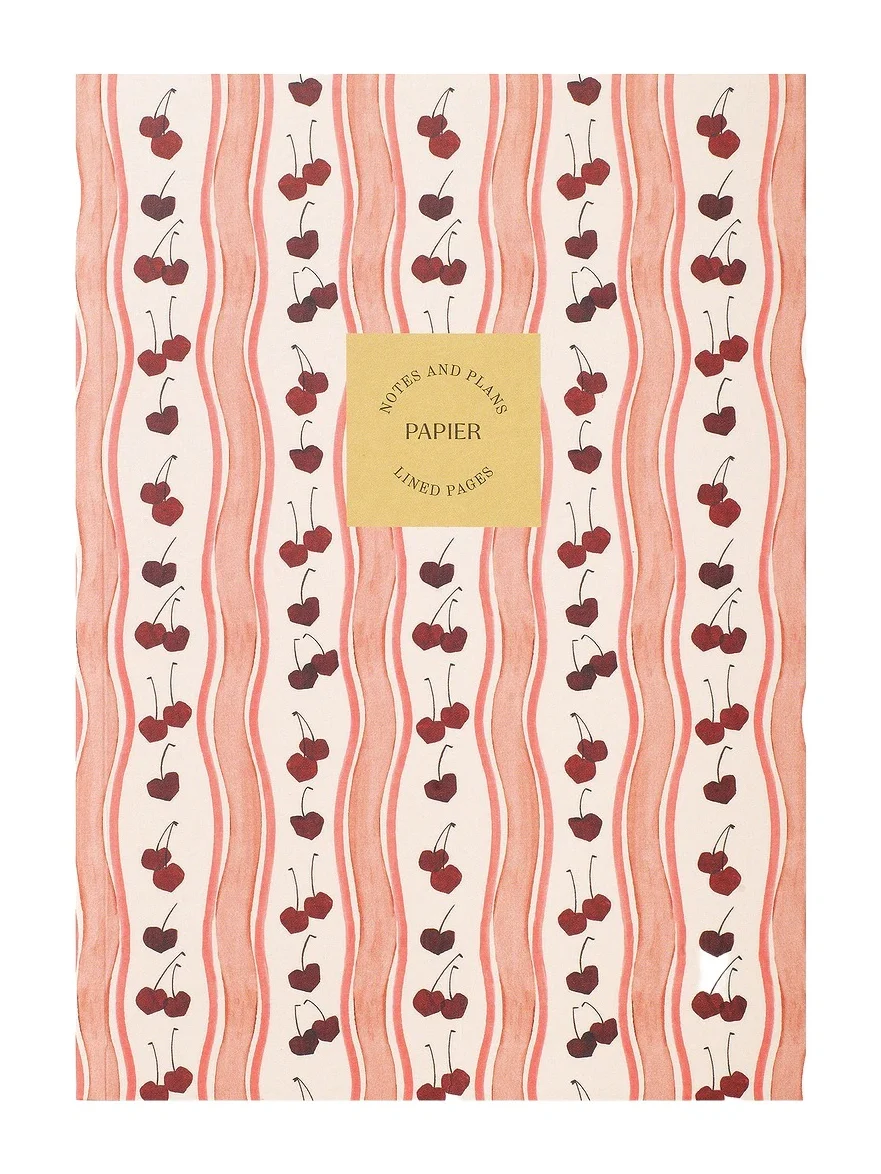 Papier Cherry Wave Soft Cover Lined Notebook