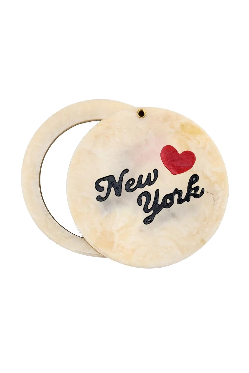 Hand-Painted I Love New York Compact Mirror