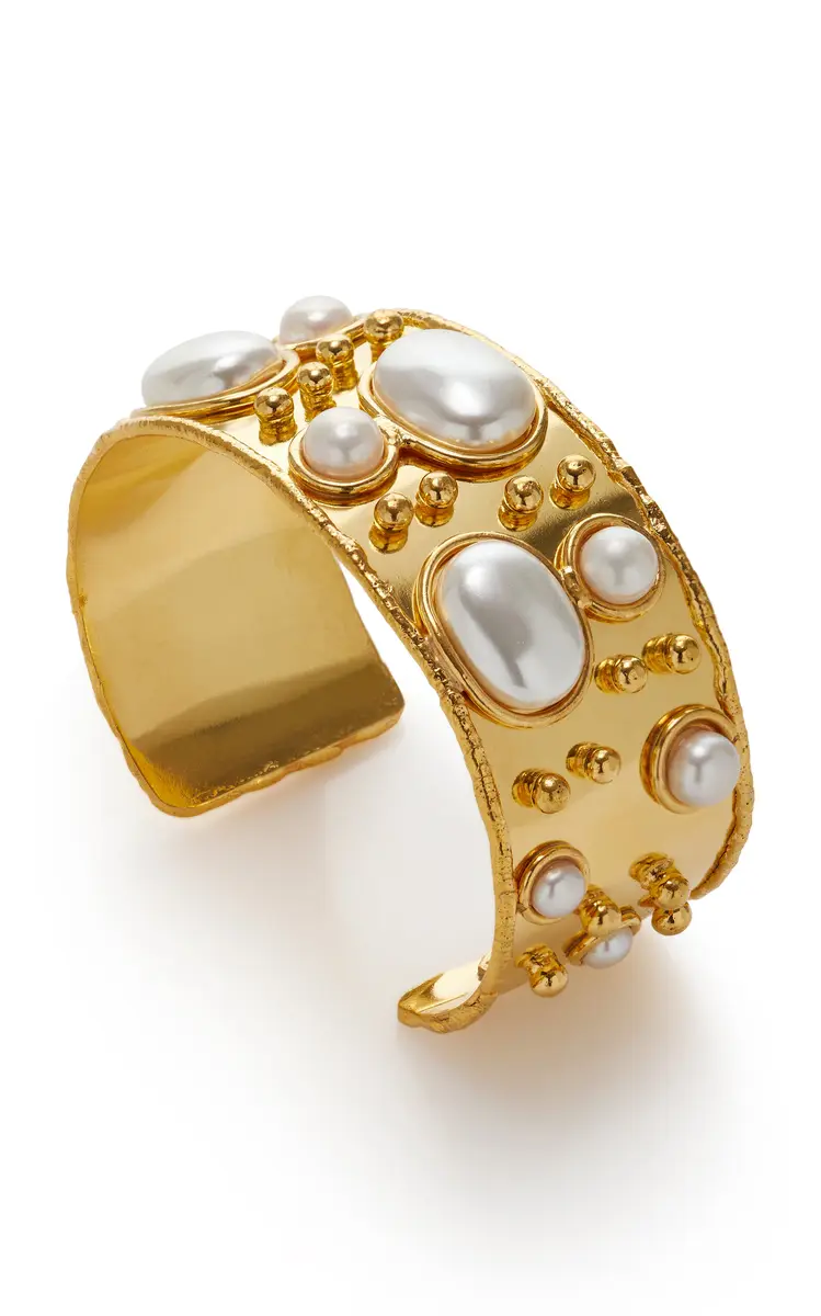 Sylvia Toledano Byzantine 22K Gold-Plated Pearl Cuff | Thumbnail 3 Sylvia Toledano Byzantine 22K Gold-Plated Pearl Cuff | Thumbnail 3
