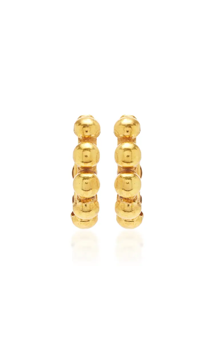 Sylvia Toledano Mini Créole Gold-Plated Earrings | Thumbnail 3 Sylvia Toledano Mini Créole Gold-Plated Earrings | Thumbnail 3