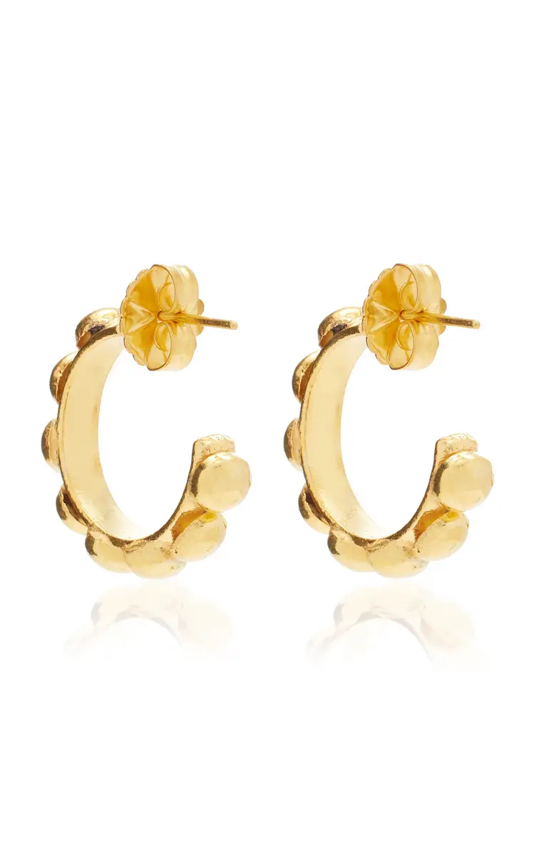 Sylvia Toledano Mini Créole Gold-Plated Earrings | Thumbnail 4 Sylvia Toledano Mini Créole Gold-Plated Earrings | Thumbnail 4