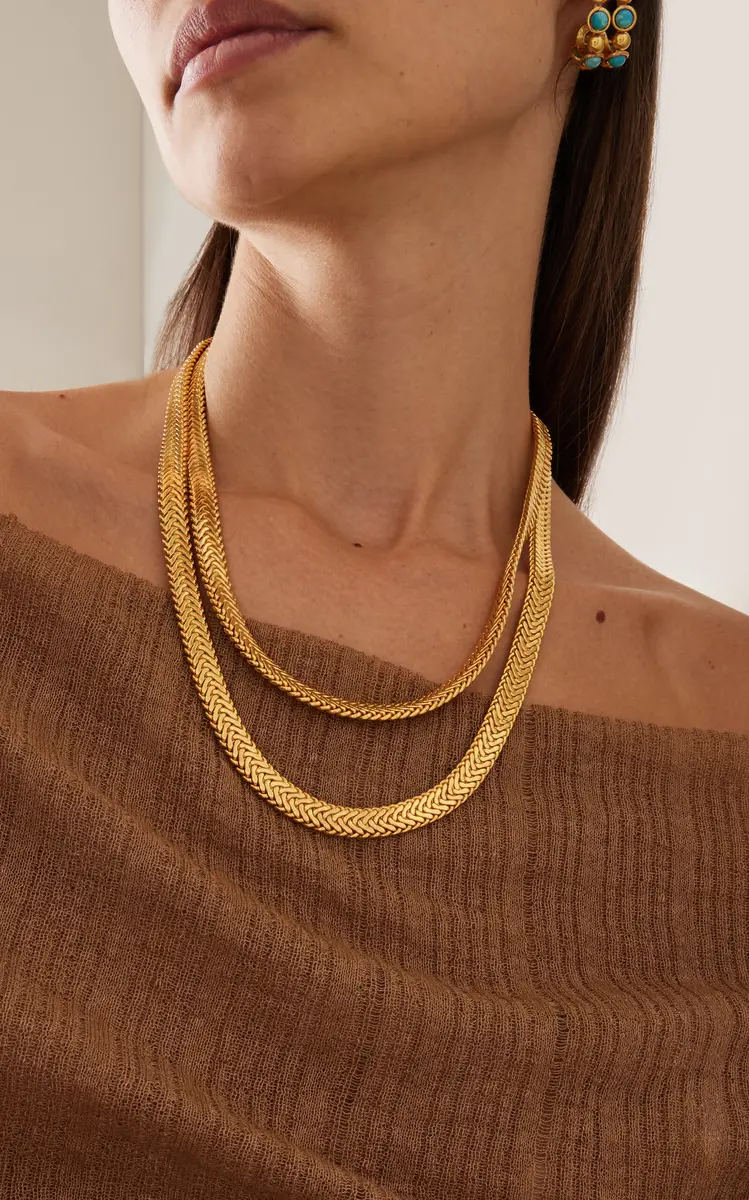Sylvia Toledano Snake 22K Gold-Plated Necklace | Thumbnail 2 Sylvia Toledano Snake 22K Gold-Plated Necklace | Thumbnail 2