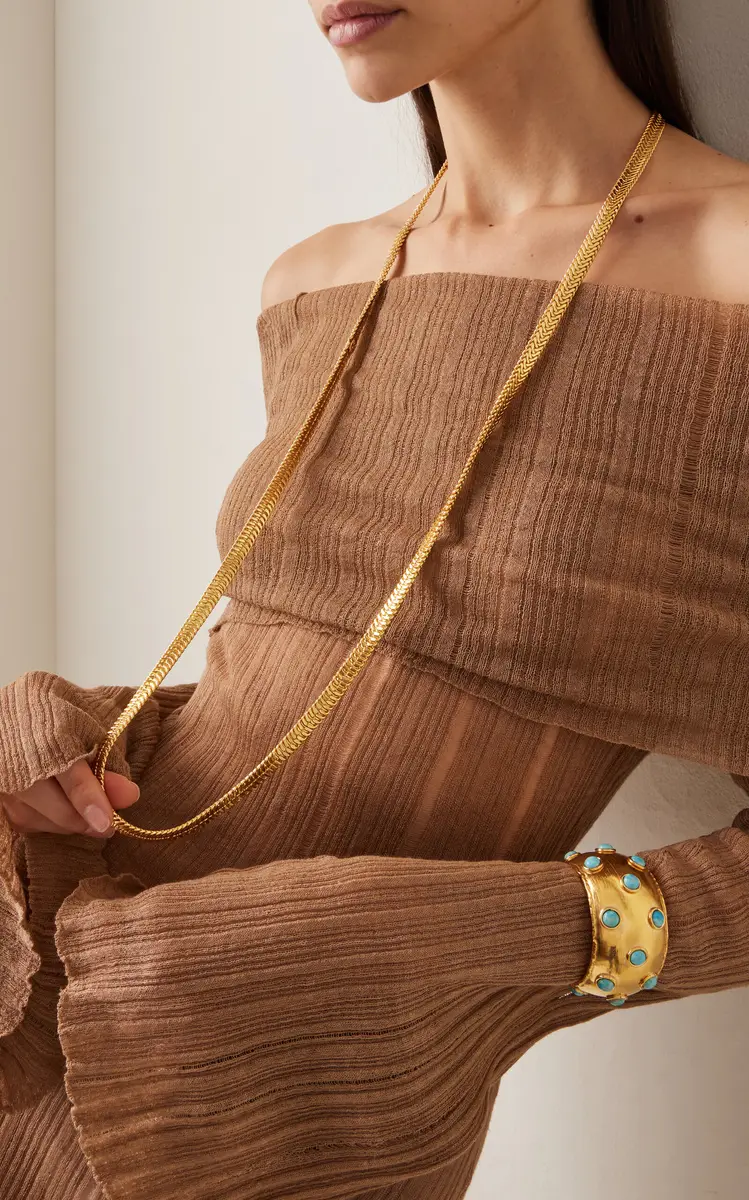 Sylvia Toledano Snake 22K Gold-Plated Necklace | Thumbnail 3 Sylvia Toledano Snake 22K Gold-Plated Necklace | Thumbnail 3