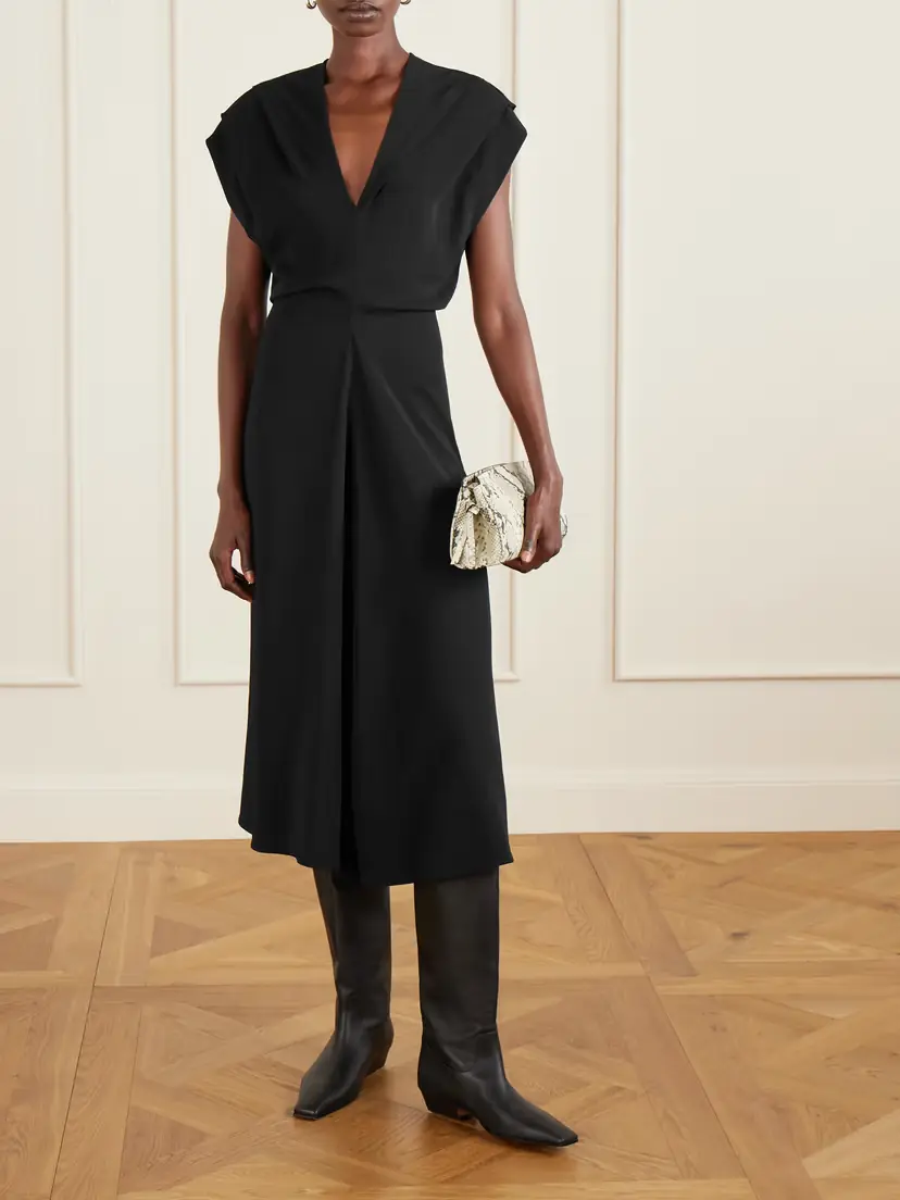Co Banana Cut Shift Satin-jersey Midi Dress | Thumbnail 2