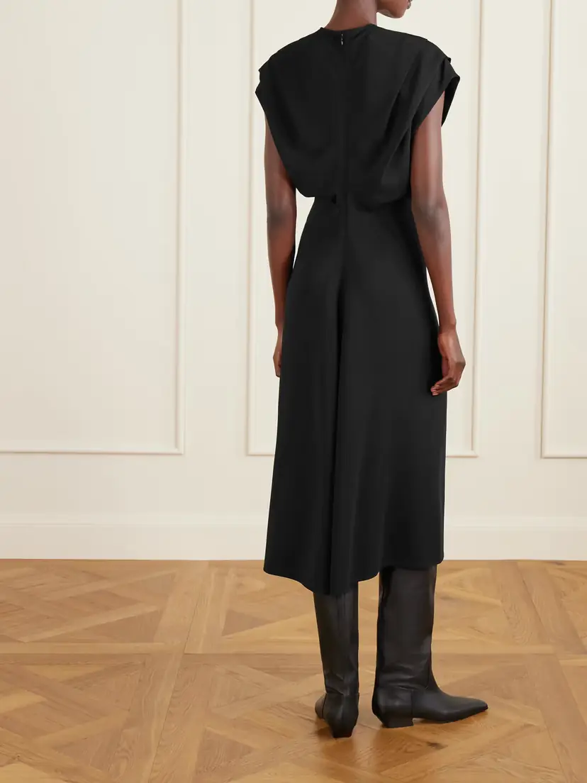 Co Banana Cut Shift Satin-jersey Midi Dress | Thumbnail 3