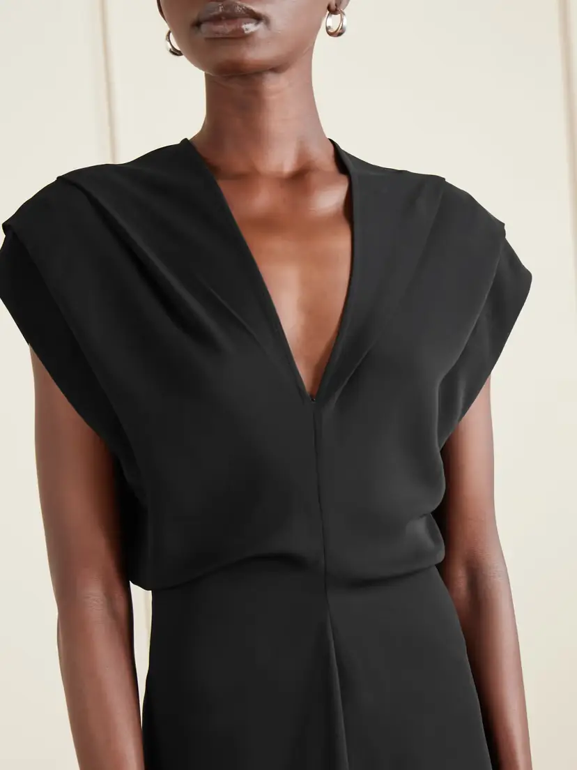 Co Banana Cut Shift Satin-jersey Midi Dress | Thumbnail 4
