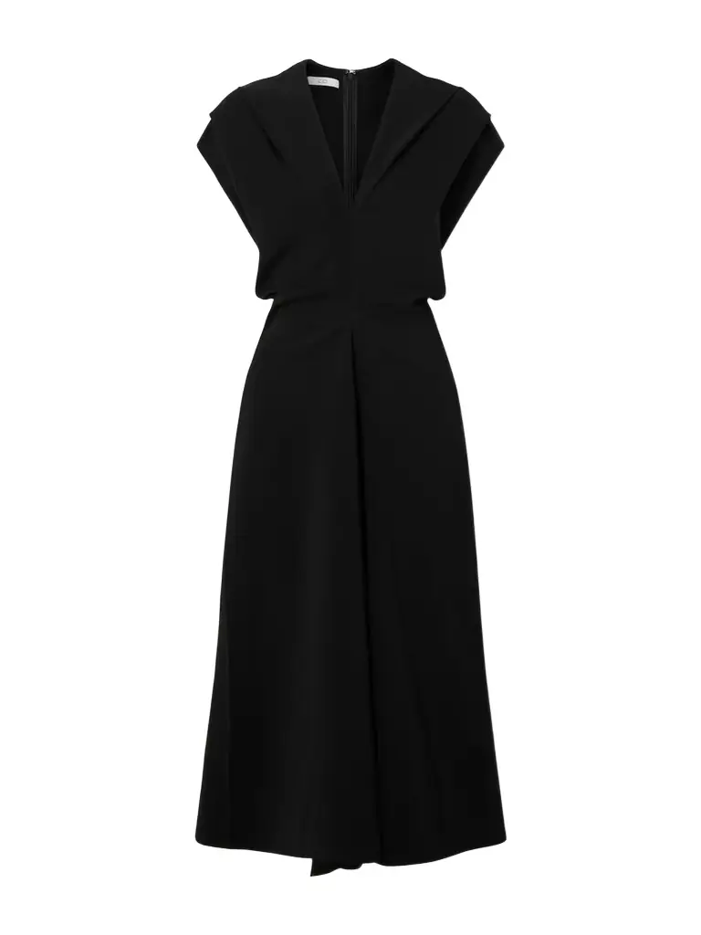 Co Banana Cut Shift Satin-jersey Midi Dress | Image 1 Co Banana Cut Shift Satin-jersey Midi Dress | Image 1
