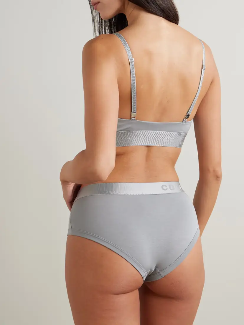 CDLP Stretch-tencel™ Lyocell Soft-cup Triangle Bra | Thumbnail 3