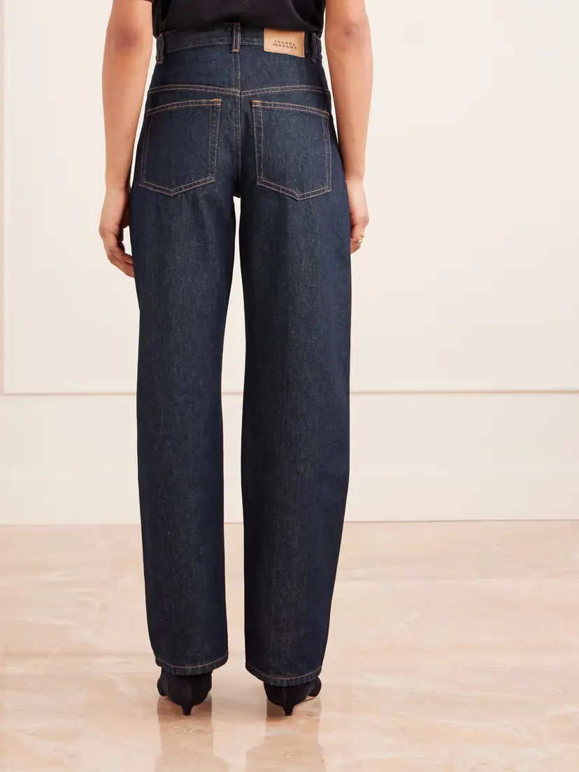 Isabel Marant Drolane Paneled Straight Jeans | Thumbnail 4