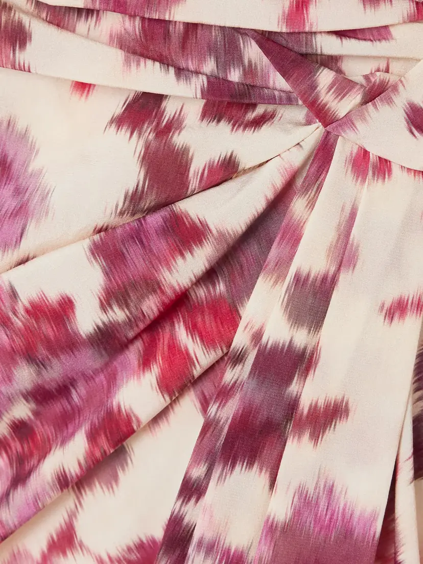 Isabel Marant Ovia Draped Floral-print Silk-blend Mini Skirt | Thumbnail 4