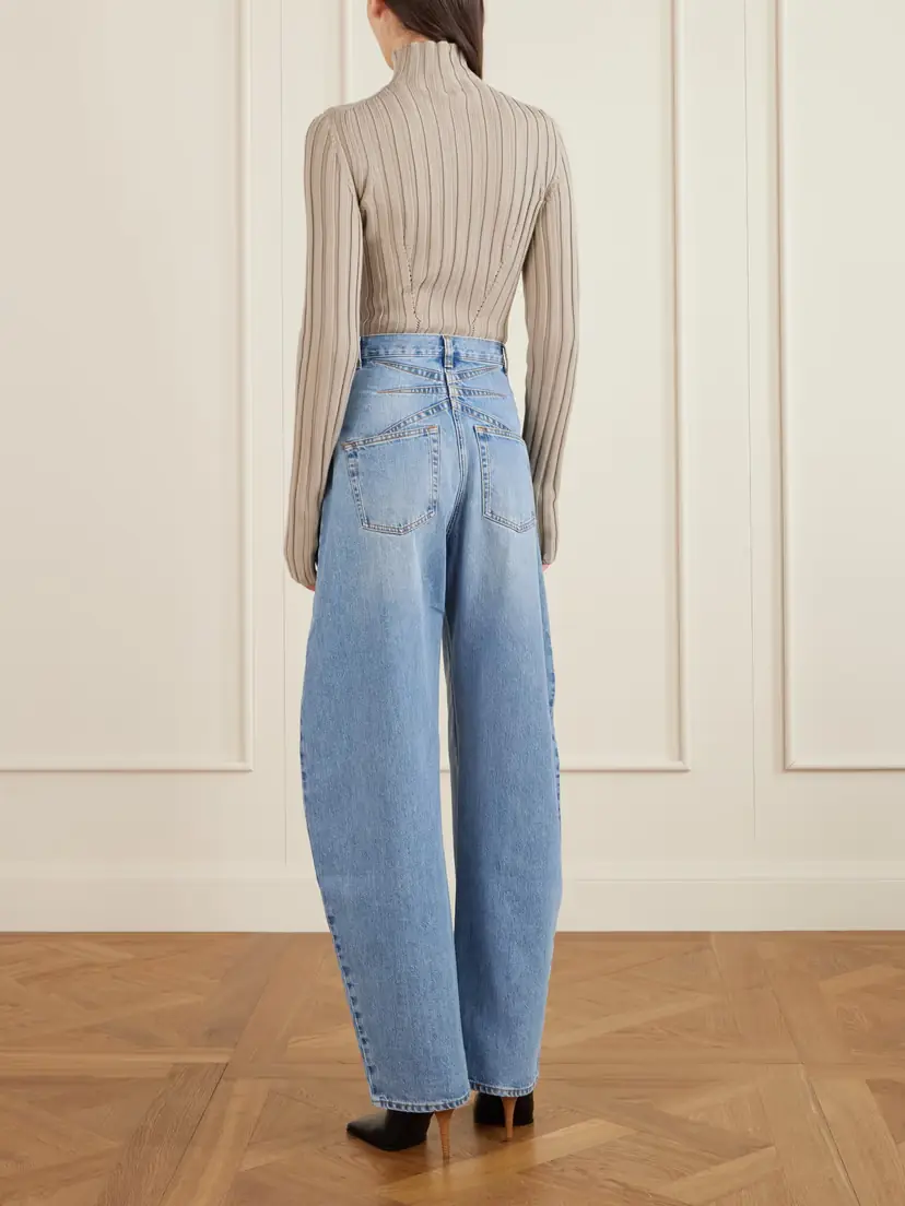 ALAÏA Ribbed Wool Turtleneck Bodysuit | Thumbnail 3 ALAÏA Ribbed Wool Turtleneck Bodysuit | Thumbnail 3