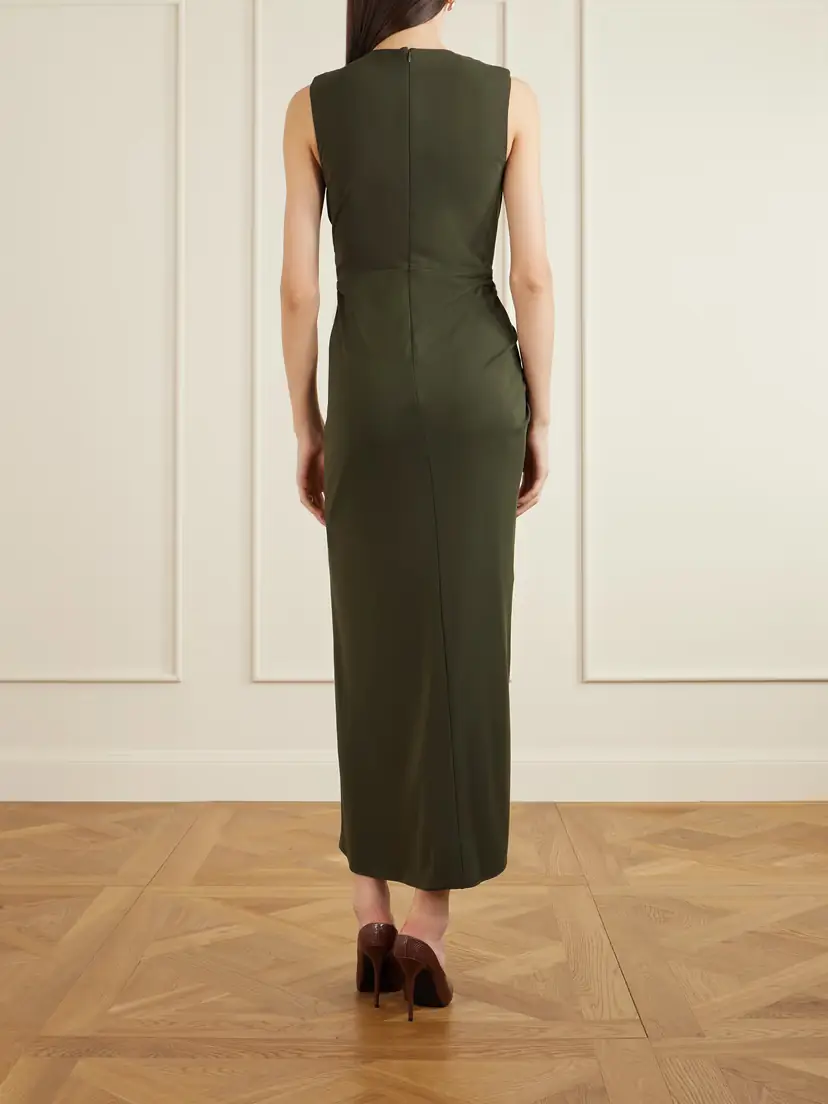 Brandon Maxwell The Serena Draped Embellished Jersey Gown | Thumbnail 3 Brandon Maxwell The Serena Draped Embellished Jersey Gown | Thumbnail 3