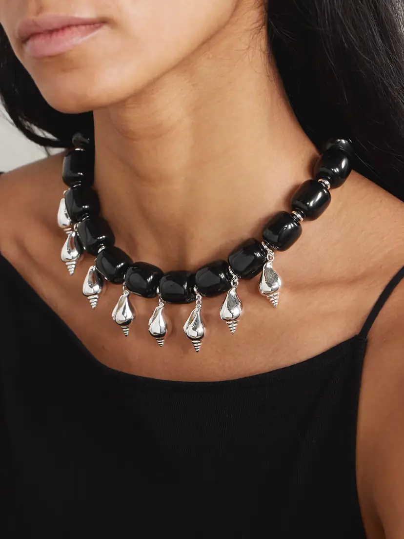 Julietta Odeon Silver-tone And Resin Necklace | Thumbnail 2 Julietta Odeon Silver-tone And Resin Necklace | Thumbnail 2