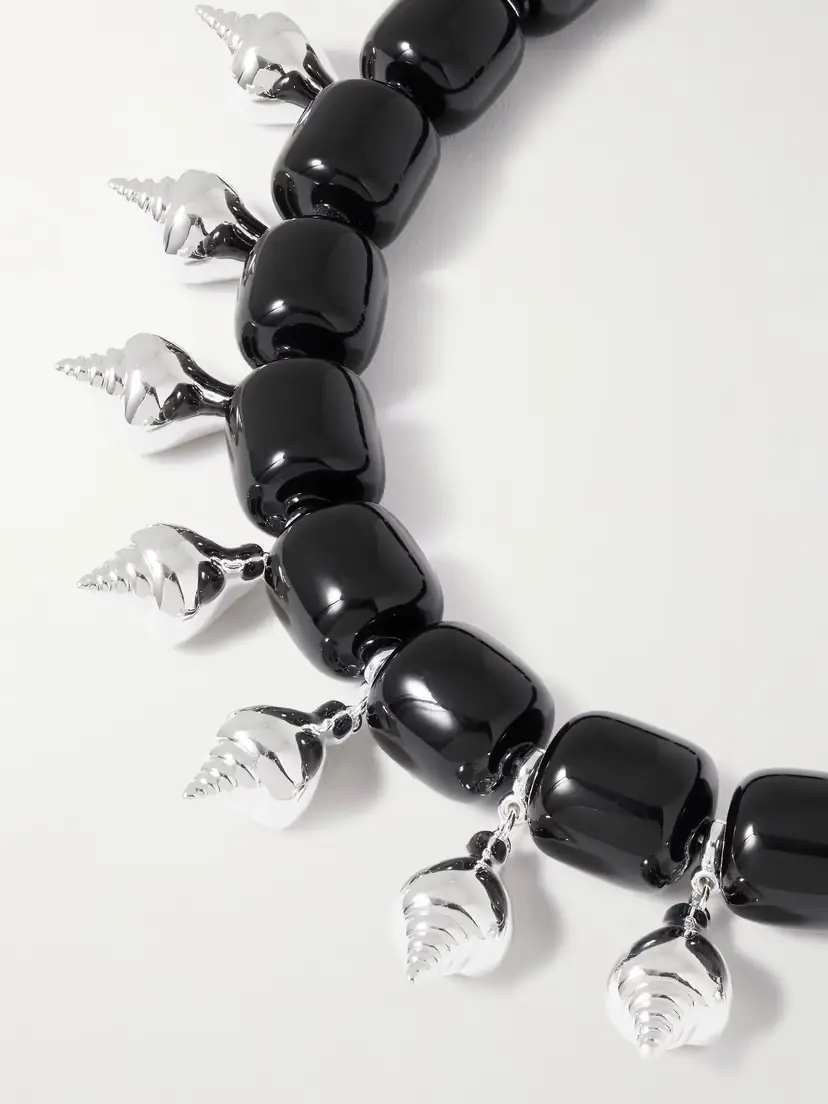 Julietta Odeon Silver-tone And Resin Necklace | Thumbnail 4 Julietta Odeon Silver-tone And Resin Necklace | Thumbnail 4