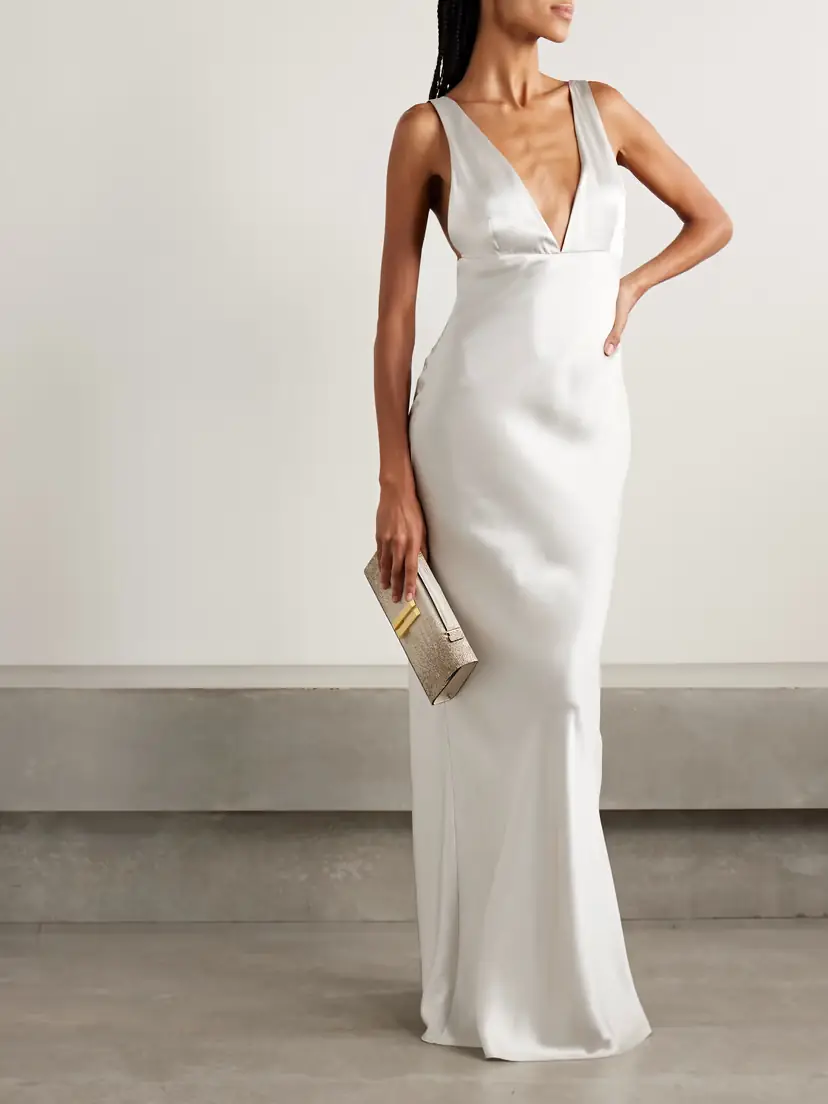 Nili Lotan Bionca Silk-charmeuse Gown | Thumbnail 2