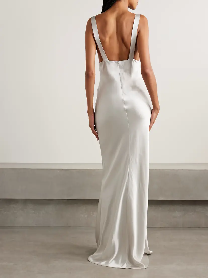 Nili Lotan Bionca Silk-charmeuse Gown | Thumbnail 3