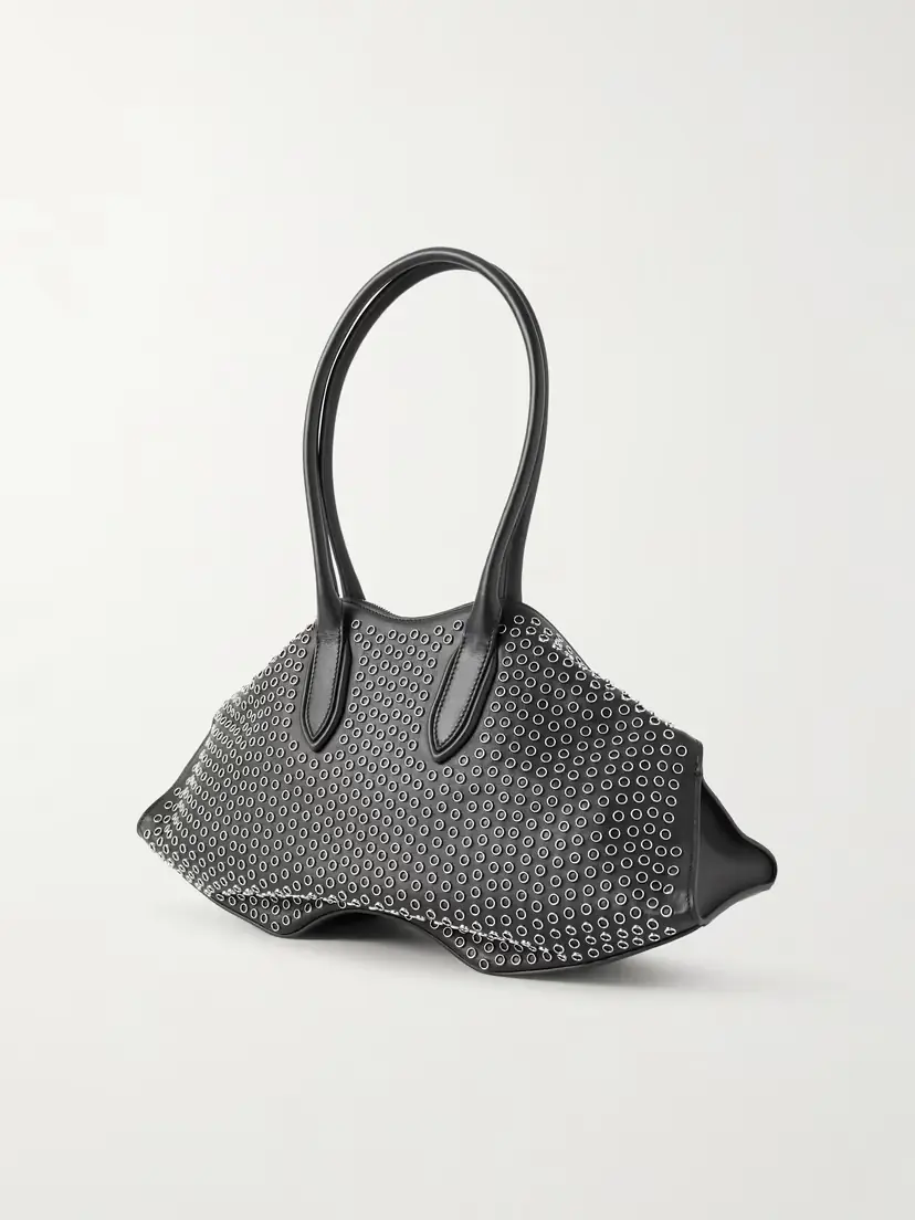 Alexander McQueen Manta Eyelet-embellished Leather Shoulder Bag | Thumbnail 4 Alexander McQueen Manta Eyelet-embellished Leather Shoulder Bag | Thumbnail 4