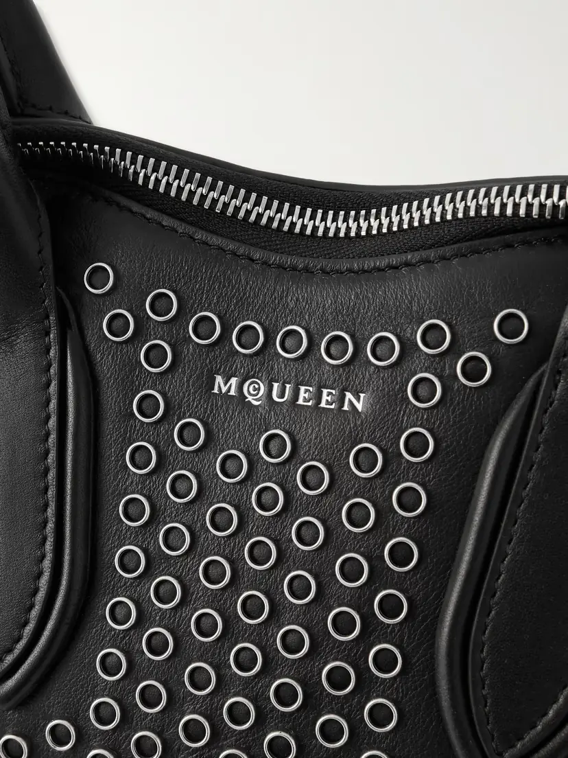Alexander McQueen Manta Eyelet-embellished Leather Shoulder Bag | Thumbnail 5 Alexander McQueen Manta Eyelet-embellished Leather Shoulder Bag | Thumbnail 5