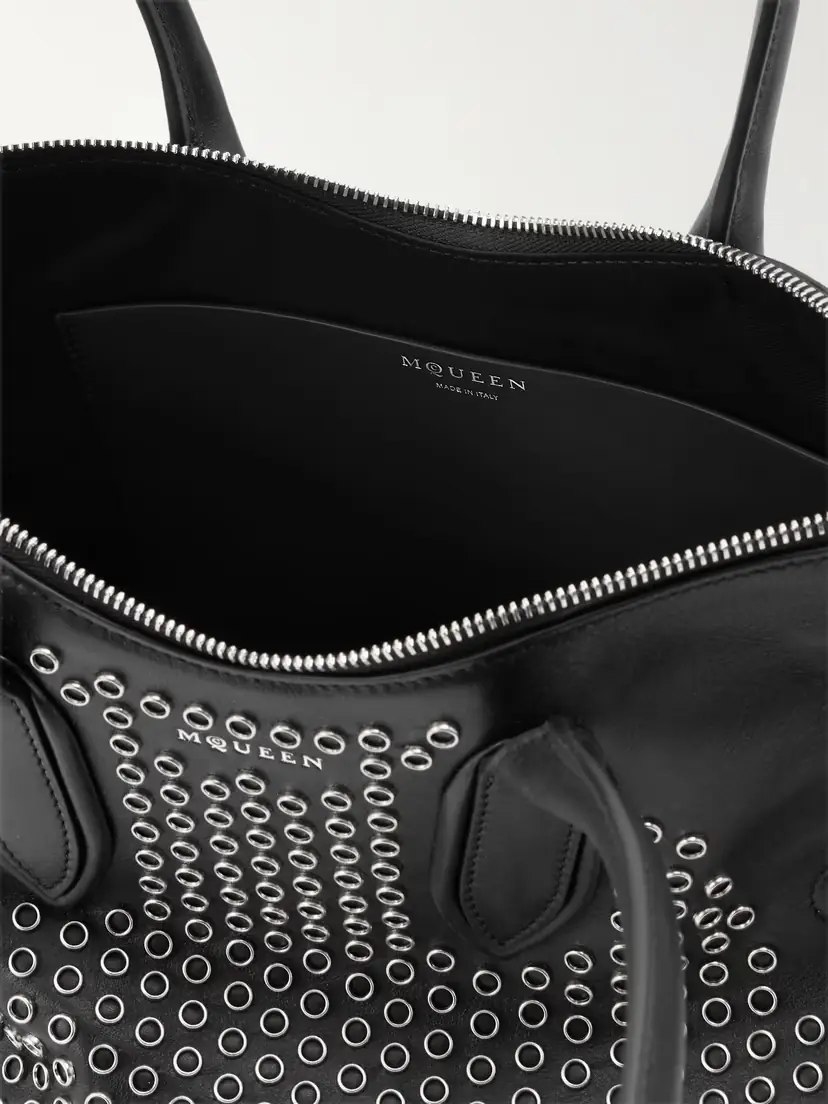 Alexander McQueen Manta Eyelet-embellished Leather Shoulder Bag | Thumbnail 6 Alexander McQueen Manta Eyelet-embellished Leather Shoulder Bag | Thumbnail 6