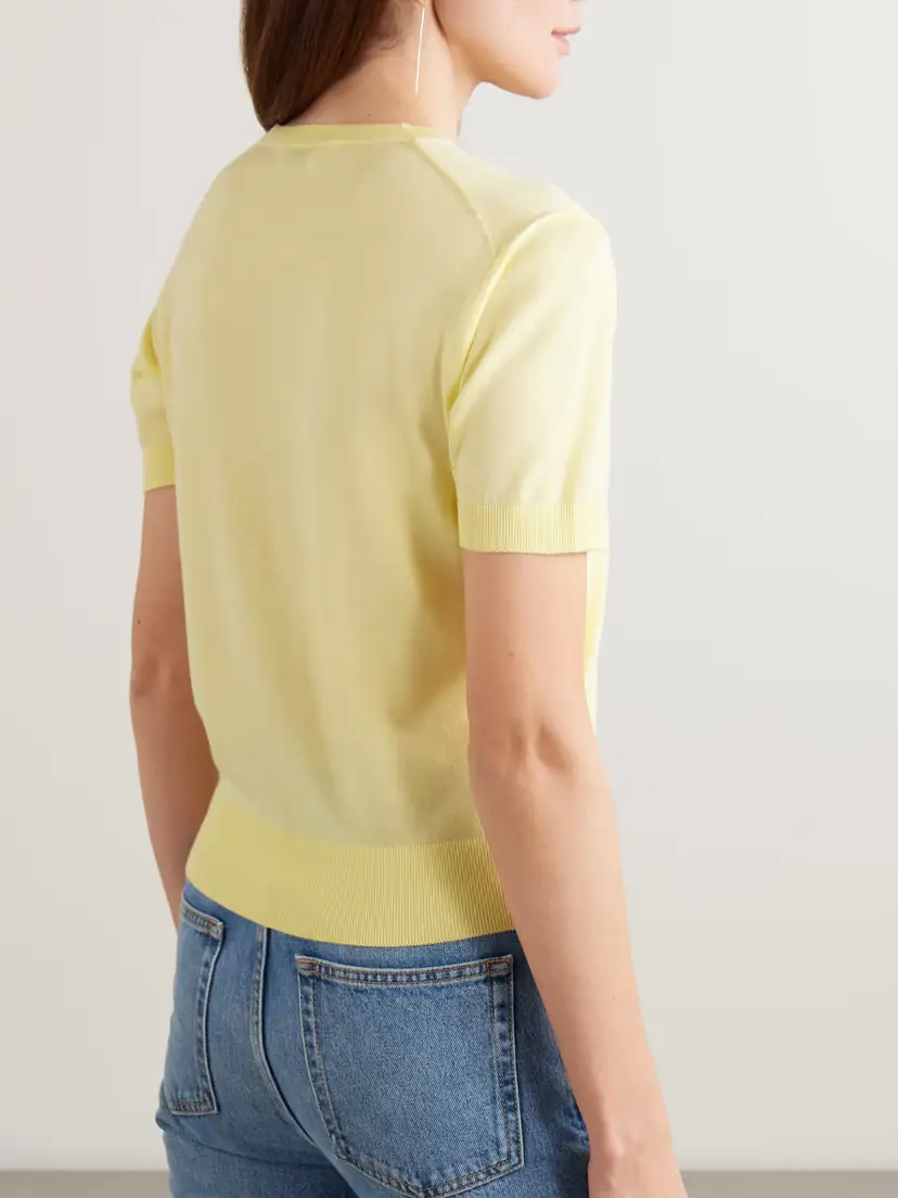 Saint Laurent Wool, Cashmere And Silk-blend Top | Thumbnail 3
