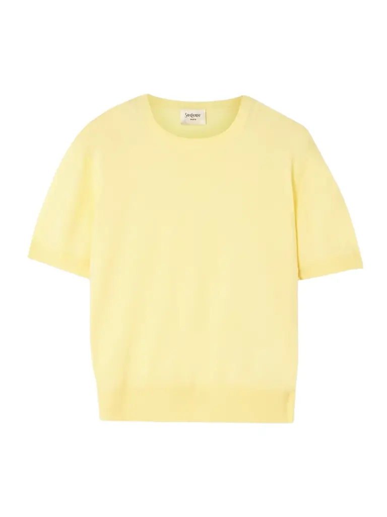Saint Laurent Wool, Cashmere And Silk-blend Top | Image 1 Saint Laurent Wool, Cashmere And Silk-blend Top | Image 1