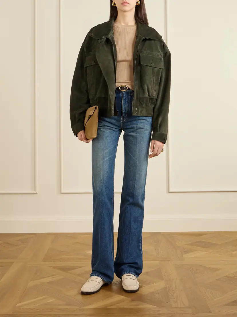 Saint Laurent Ribbed-knit Wool, Cashmere And Silk-blend Top | Thumbnail 2
