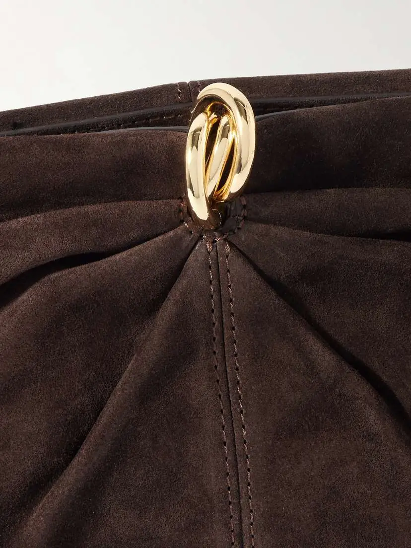 Loeffler Randall Corrine Gathered Suede Clutch | Thumbnail 4 Loeffler Randall Corrine Gathered Suede Clutch | Thumbnail 4