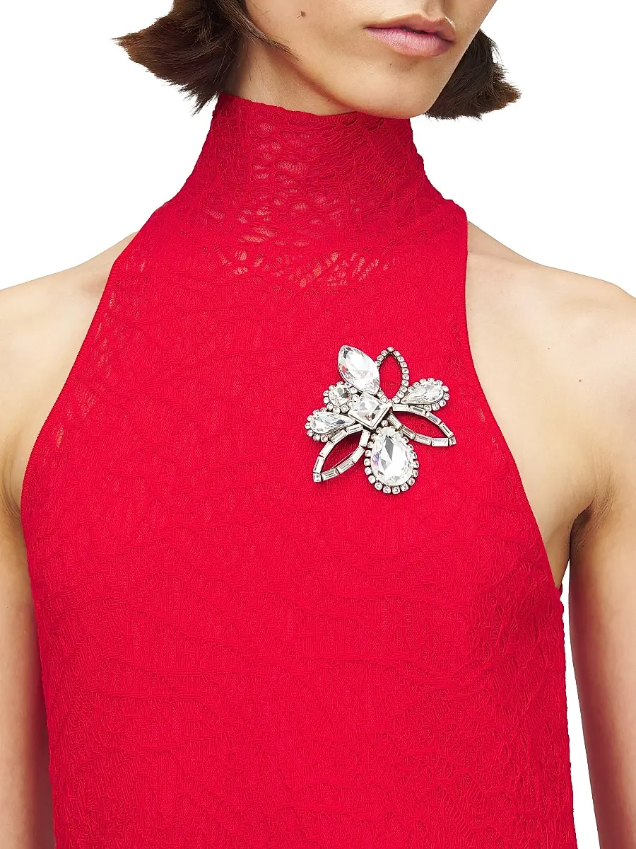 Alexander McQueen Women's Chandelier Silvertone & Cubic-Zirconia Brooch | Thumbnail 2 Alexander McQueen Women's Chandelier Silvertone & Cubic-Zirconia Brooch | Thumbnail 2