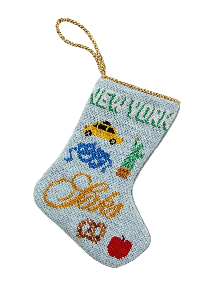 Bauble Stockings x Sainty Nelsen NYC Stocking