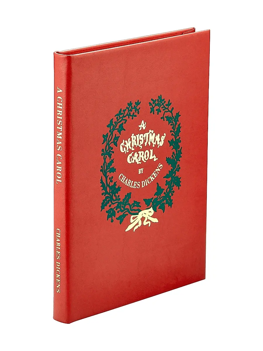Graphic Image "A Christmas Carol" Leather-Bound Classic Book | Thumbnail 2