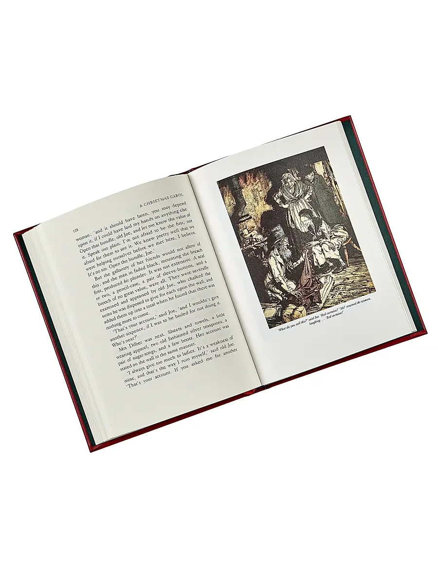 Graphic Image "A Christmas Carol" Leather-Bound Classic Book | Thumbnail 6