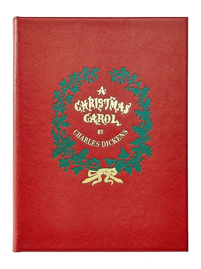 Graphic Image "A Christmas Carol" Leather-Bound Classic Book