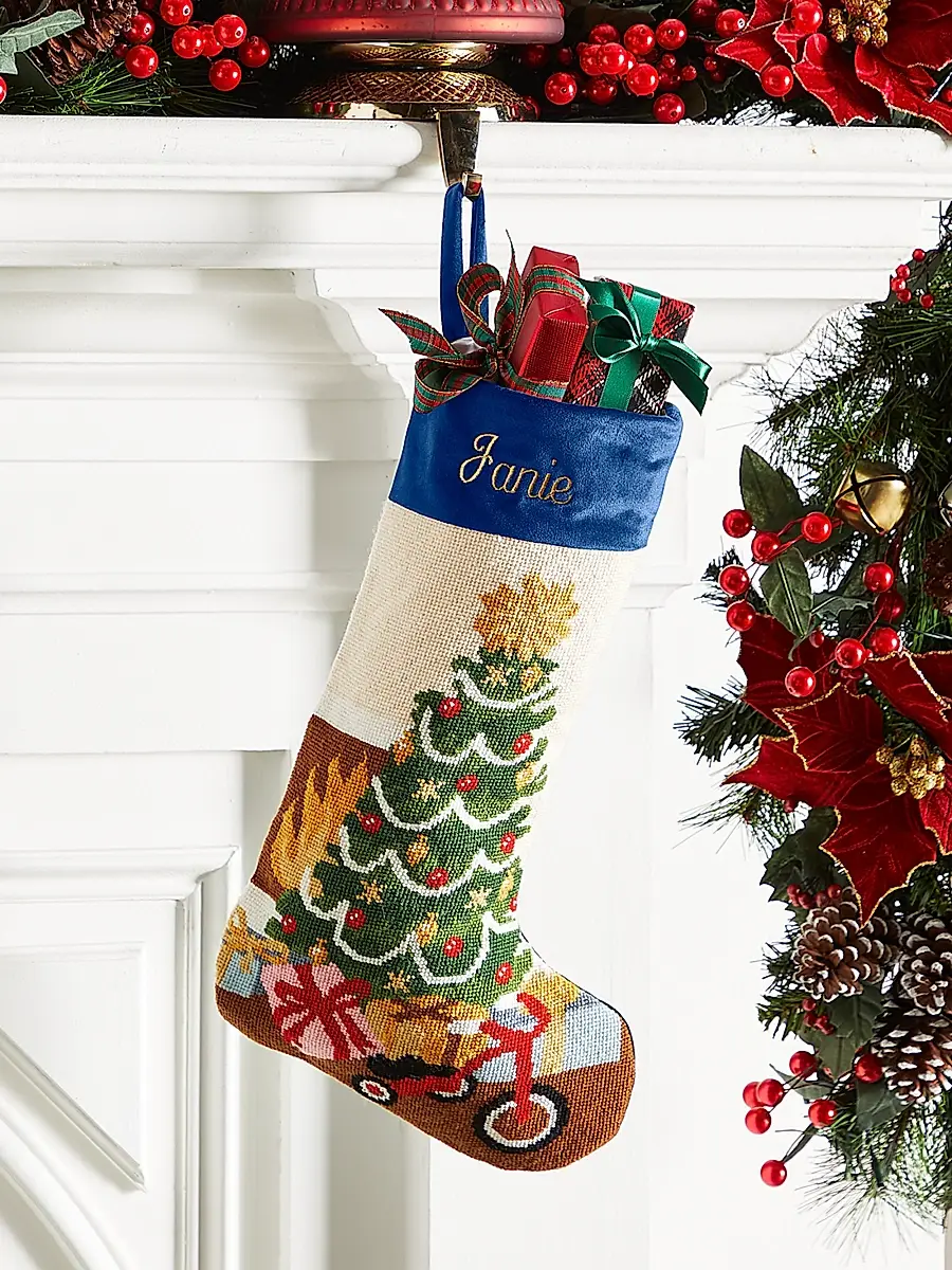 Bauble Stockings Home For The Holidays Christmas Stocking | Image 1 Bauble Stockings Home For The Holidays Christmas Stocking | Image 1