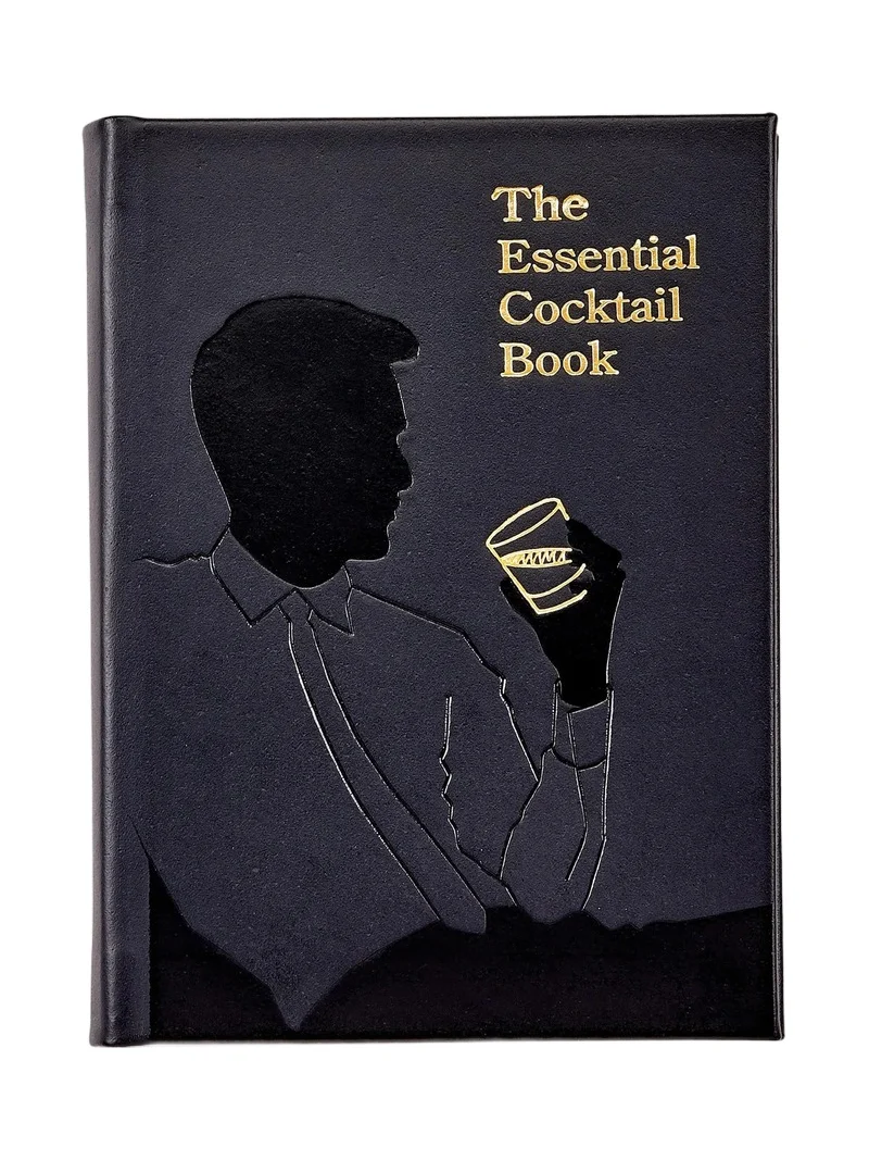 Graphic Image "The Essential Cocktail Book" Leather-Bound Edition