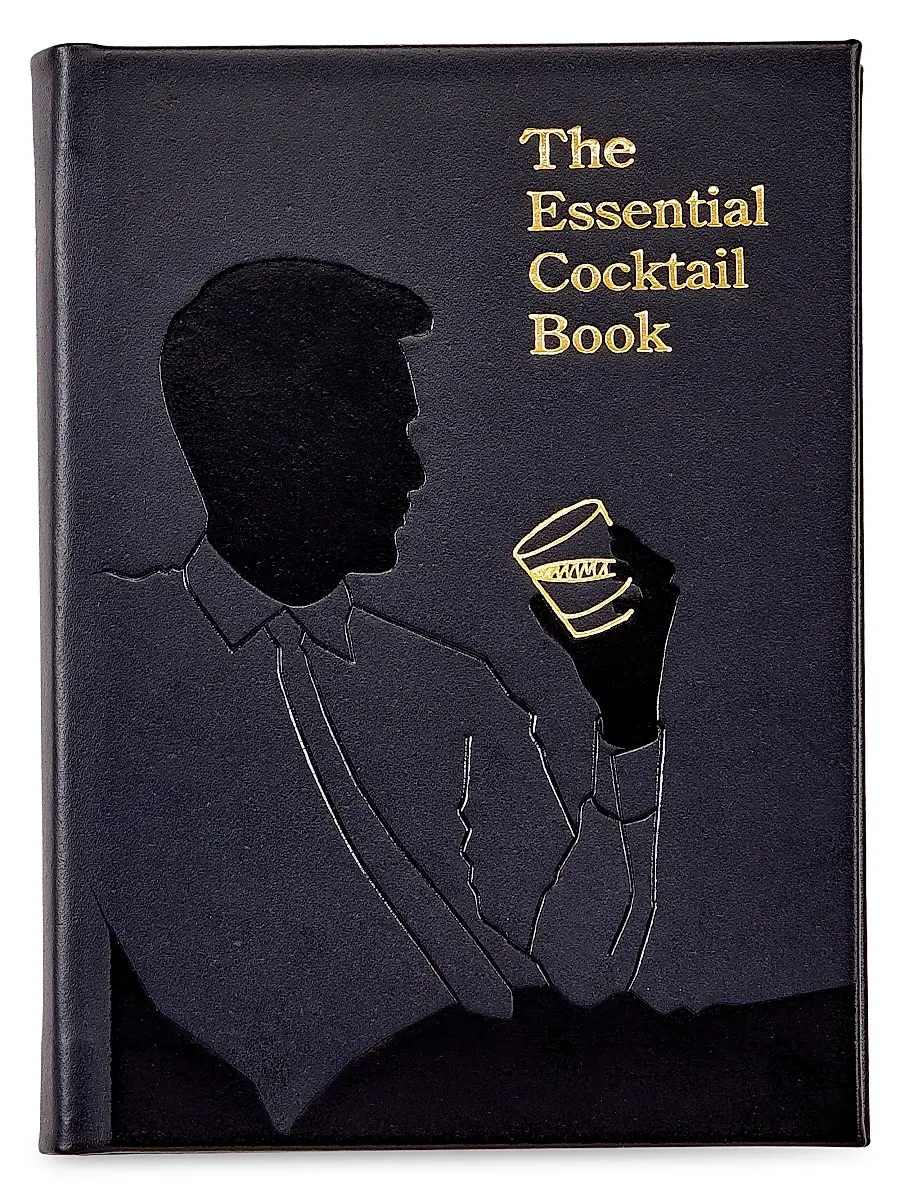 Graphic Image "The Essential Cocktail Book" Leather-Bound Edition - Black | Image 1 Graphic Image "The Essential Cocktail Book" Leather-Bound Edition - Black | Image 1